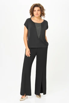 Костюм брючный 7064 чёрный Дали