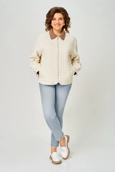 Куртка 7071 молочная Дали