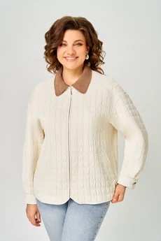 Куртка 7071 молочная Дали