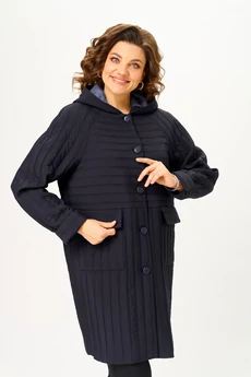 Пальто 7074 чёрное Дали