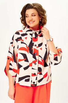 Костюм брючный 7076-2 мультиколор Дали