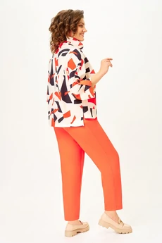 Костюм брючный 7076-2 мультиколор Дали