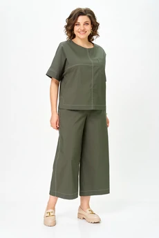 Костюм брючный 7082-2 хаки Дали