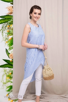 Туника 8020 голубой Daloria