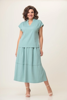 Костюм с юбкой 2125 изумруд Danaida