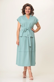 Костюм с юбкой 2125 изумруд Danaida