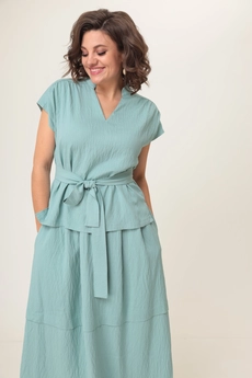 Костюм с юбкой 2125 изумруд Danaida