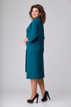 Костюм с юбкой 2151 изумруд Danaida