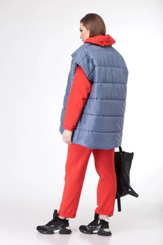 Спортивный костюм+жилет 904 красный Deluiz N