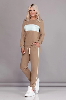Спортивный костюм  1597-1 горчица DilanaVIP