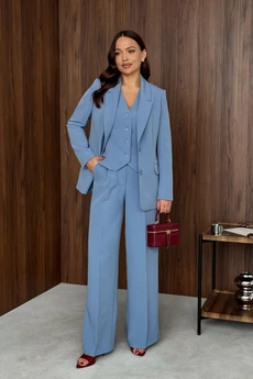 Костюм брючный 1993 голубой DilanaVIP