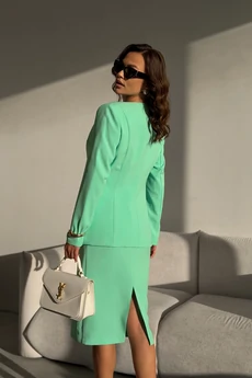 Костюм с платьем 2106-1 мята DilanaVIP