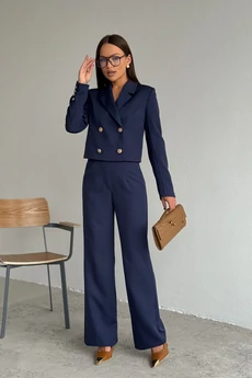 Костюм брючный 2122 синий DilanaVIP
