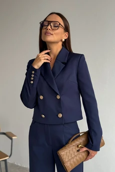 Костюм брючный 2122 синий DilanaVIP