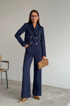 Костюм брючный 2122 синий DilanaVIP