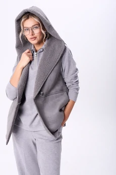 Костюм брючный 2107 серый Diamant