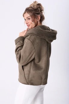 Дубленка 2121 олива Diamant