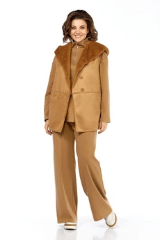 Костюм брючный 2127 коричневый  Diamant