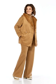 Костюм брючный 2127 коричневый  Diamant