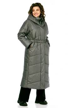 Пальто 2128 серый Diamant