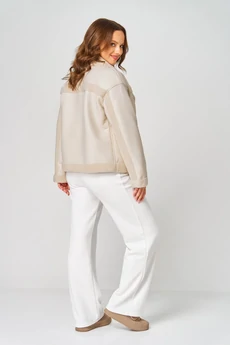 Дубленка 2138 бежевый Diamant