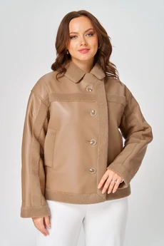 Дубленка 2138 карамель Diamant