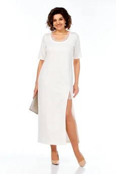 Костюм с платьем 2145 молочный Diamant