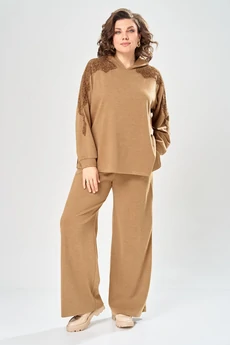 Костюм брючный 2147 рыжий Diamant