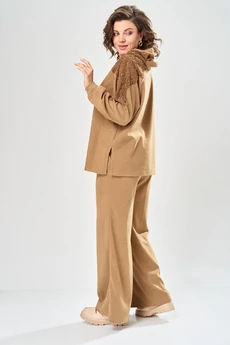 Костюм брючный 2147 рыжий Diamant