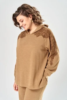 Костюм брючный 2147 рыжий Diamant