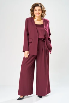 Костюм брючный 2149 бордо Diamant