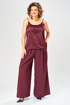 Костюм брючный 2149 бордо Diamant