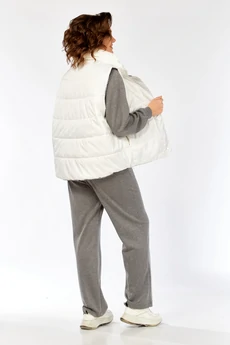 Костюм брючный 2150 серый + белый Diamant