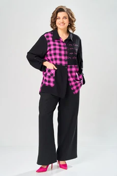 Костюм брючный 2151 черный Diamant