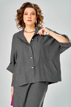 Костюм с юбкой 2152 графит Diamant