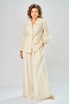 Костюм брючный 2153 сливочное масло Diamant