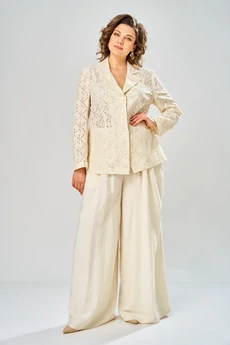 Костюм брючный 2153 сливочное масло Diamant