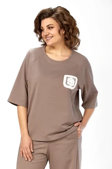 Костюм брючный 2156 капучино Diamant