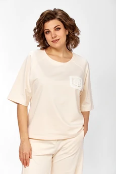 Костюм брючный 2156 сливочное масло Diamant