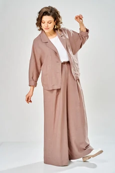 Костюм брючный 2158 капучино Diamant