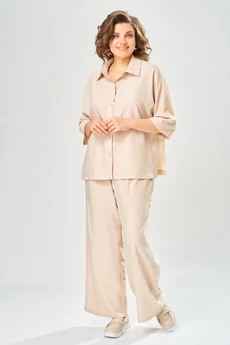 Костюм брючный 2159 крем Diamant