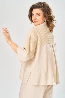 Костюм брючный 2159 крем Diamant