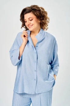 Костюм брючный 2162 голубой Diamant