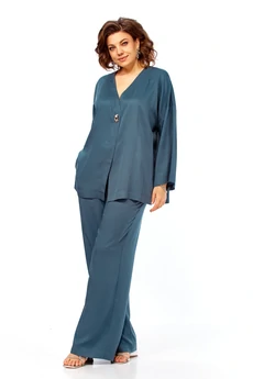 Костюм брючный 2164 морская волна Diamant