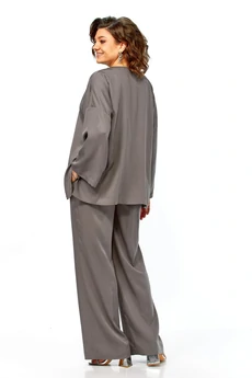 Костюм брючный 2164 серый Diamant