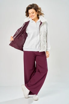 Костюм брючный 2165 бордо Diamant