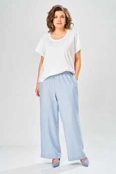 Костюм брючный 2166 голубой Diamant