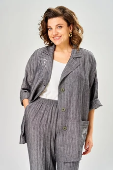 Костюм брючный 2167 серый Diamant