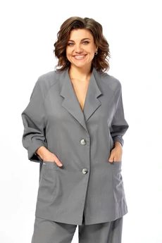 Костюм брючный 2168 серый Diamant