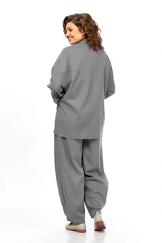 Костюм брючный 2168 серый Diamant